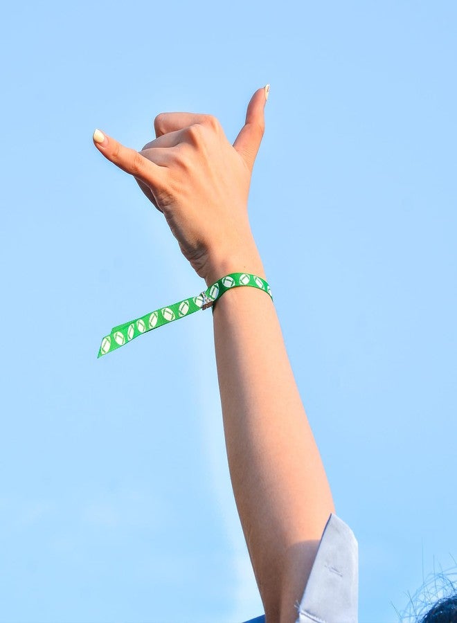 Ribest Football Sports Ribbon, 3/8 Inch Grosgrain Ribbon for Crafts Hair Bows Gift Wrapping Team Decor Party Decorations, Green and White, 10 Yards - Image 5